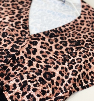 LIU JO cardigan animal print leopardo